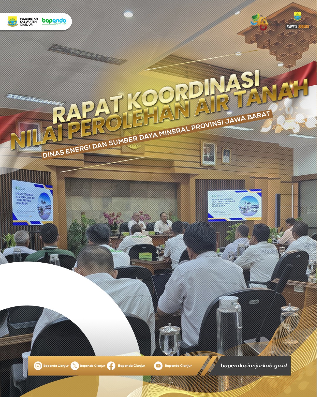 RAPAT KOORDINASI OPTIMALISASI PENETAPAN PEROLEHAN AIR TANAH (NPA)